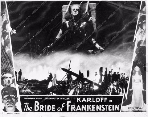 ad slick Boris Karloff The Bride of Frankenstein 3492-32