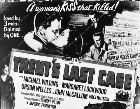 ad slick Michael Wilding film Trent's Last Case 3502-02