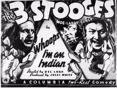 Moe Larry and Curly The Three Stooges Whoops I'm An Indian 3506-19