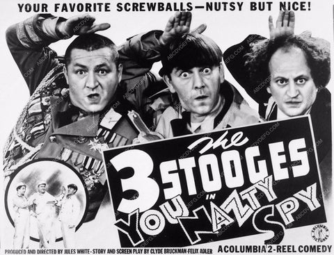 Moe Larry and Curly The Three Stooges You Nazty Spy 3506-25