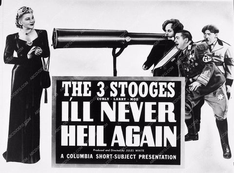 Moe Larry and Curly The Three Stooges I'll Never Heil Again 3506-27