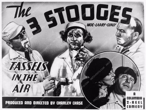 Moe Larry and Curly The Three Stooges Tassels In The Air 3506-28