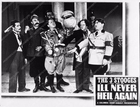 Moe Larry and Curly The Three Stooges I'll Never Heil Again 3506-30