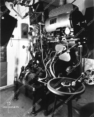 1929 studio projection booth projector w Vitaphone sound disc Tech Art Studios 3516-06