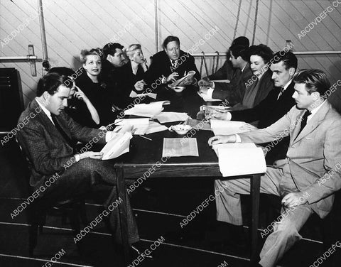 Robert Z Leonard Lana Turner James Craig and cast do script reading Marriage Is a Private Affair 3517-23
