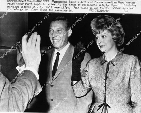 news photo Gary Morton Lucille Ball get marriage license 3533-30