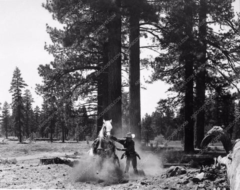 Roy Rogers & Trigger in action western film Trail of Robin Hood 3568-17