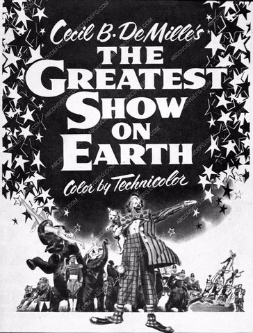 ad slick The Greatest Show on Earth 3590-02