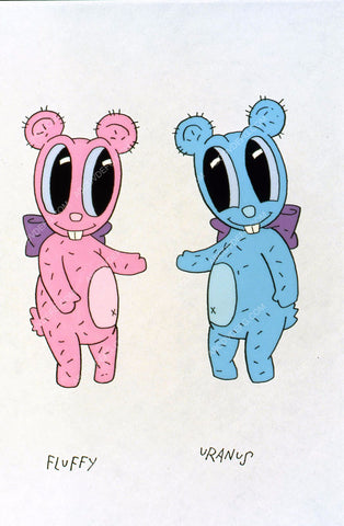 animated characters Fluffy & Uranus TV Duckman 35m-673