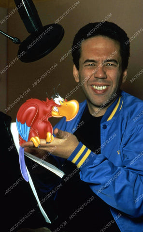 Gilbert Gottfried in recording studio animated film Aladdin 35m-682