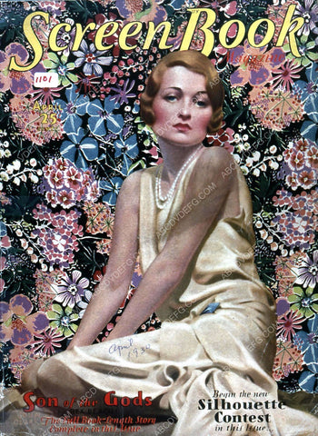 Constance Bennett Screen Book magazine cover 35m-778