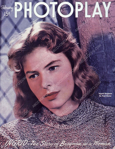Ingrid Bergman Photoplay magazine cover 35m-817