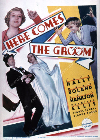 Jack Haley Mary Boland film Here Comes the Groom 35m-941