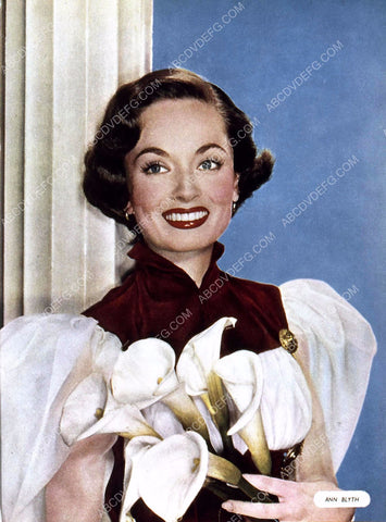 Ann Blyth with some tulips 35m-946