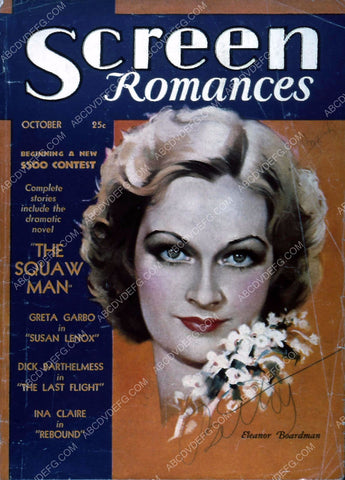 Eleanor Boardman Screen Romances magazine cover 35m-962