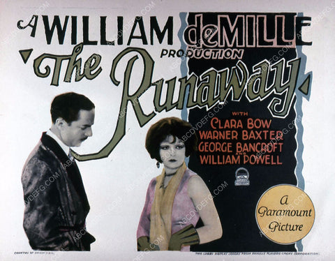 William Powell Clara Bow silent film The Runaway 35m-995