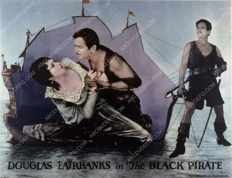 Billie Dove Douglas Fairbanks Sr silent film The Black Pirate 35m-10230