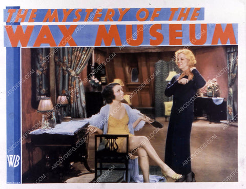 Fay Wray Glenda Farrell horror film Mystery of the Wax Museum 35m-10335