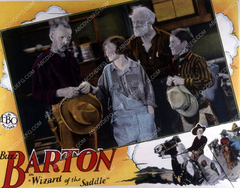 Buzz Barton Duane Thompson silent film Wizard of the Saddle 35m-10337