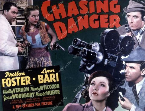 Preston Foster Lynn Bari film Chasing Danger 35m-10350