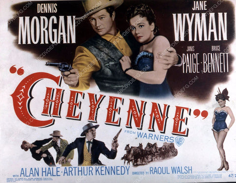 Dennis Morgan Jane Wyman western film Cheyenne 35m-10368