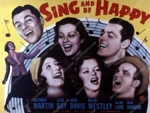 Anthony Martin Leah Ray Joan Davis Helen Westley film Sing & Be Happy 35m-10401