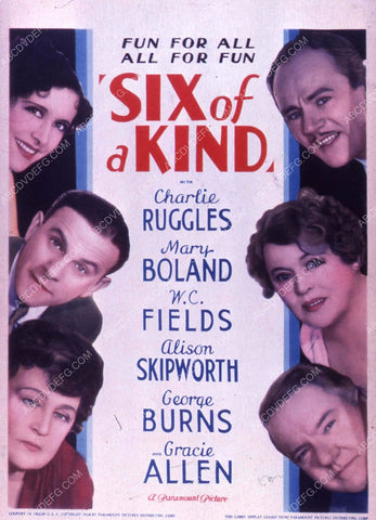 Charlie Ruggles Mary Boland W.C. Fields Alison Skipworth film Six of a Kind 35m-10408