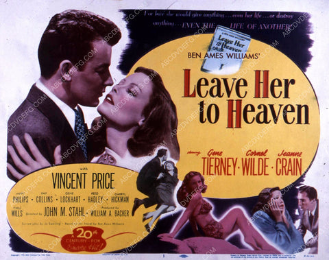 Cornel Wilde Gene Tierney film noir Leave Her to Heaven 35m-10411