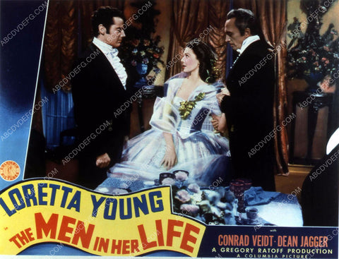 Loretta Young Conrad Veidt film The Men in Her Life 35m-10449