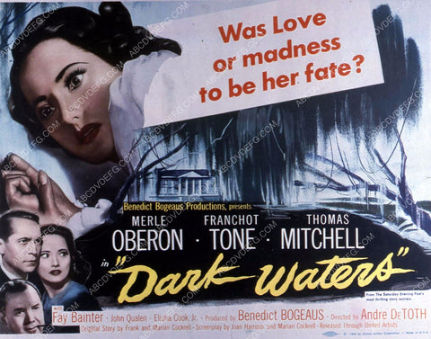 Merle Oberon Franchot Tone film Dark Waters 35m-10523