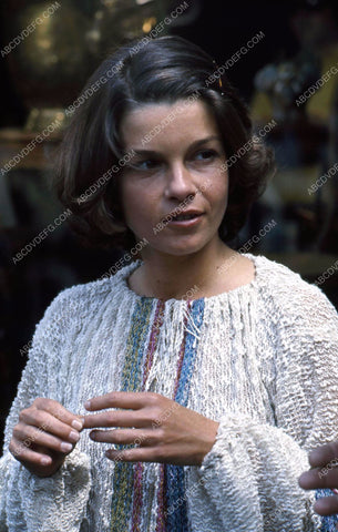 candid Genevieve Bujold on set film Coma 35m-1053
