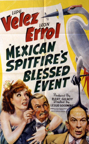 Lupe Velez Leon Errol film Mexican Spitfire's Blessed Event 35m-10556