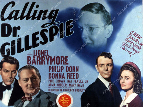 Lionel Barrymore Philip Dorn Donna Reed film Calling Dr Gillespie 35m-10560
