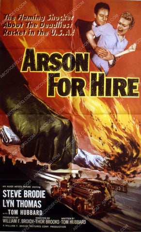 Steve Brodie Lyn Thomas film Arson for Hire 35m-10573
