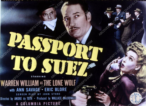 Warren William Ann Savage film Lone Wolf Passport to Suez 35m-10596