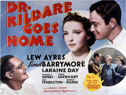Lew Ayres Lionel Barrymore Laraine Day film Dr Kildare Goes Home 35m-10599