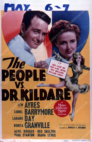 Lew Ayres Laraine Day film The People vs Dr. Kildare 35m-10624