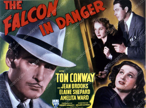 Tom Conway Jean Brooks film The Falcon in Danger 35m-10625