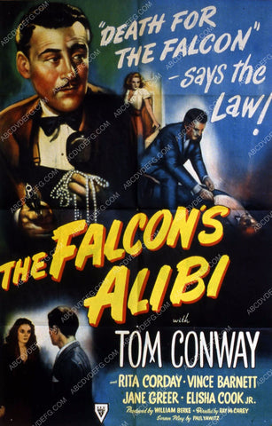 Tom Conway Rita Corday film The Falcon's Alibi 35m-10632