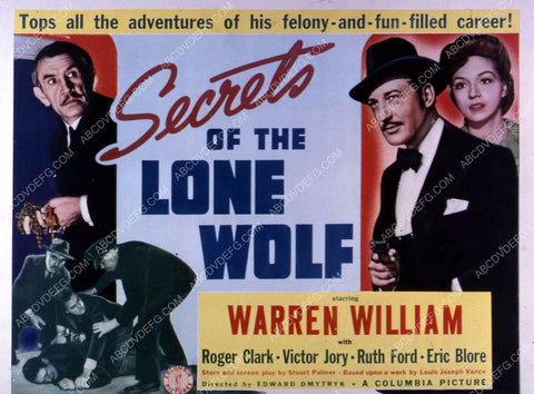 Warren William Ruth Ford film Secrets of the Lone Wolf 35m-10636