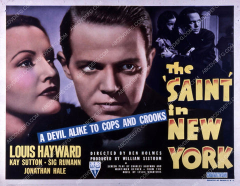 Louis Hayward Kay Sutton film The Saint in New York 35m-10639