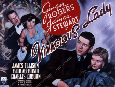 Ginger Rogers James Stewart Charles Coburn film Vivacious Lady 35m-10641
