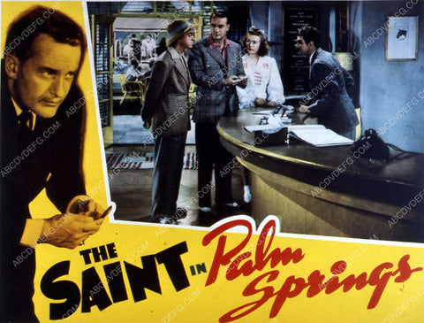 George Sanders Wendy Barrie film The Saint in Palm Springs 35m-10658