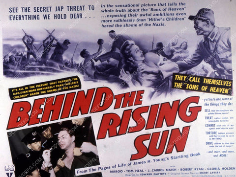 Tom Neal Margo WWII propaganda film Behind the Rising Sun 35m-10670