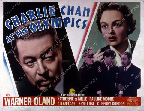 Warner Oland Katherine De Mille film Charlie Chan at the Olympics 35m-10689