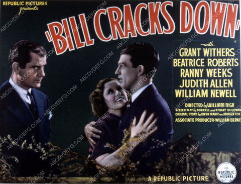 Grant Withers Beatrice Roberts Ranny Weeks film Bill Cracks Down 35m-10696