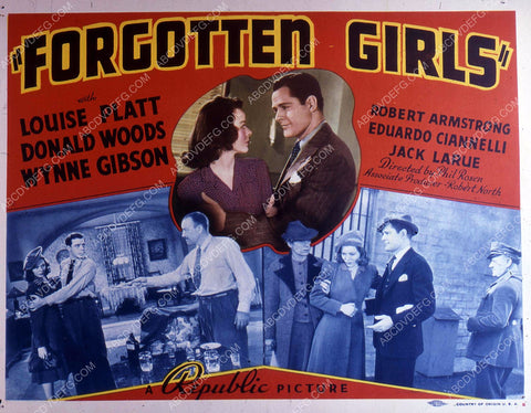 Louise Platt Donald Woods film Forgotten Girls 35m-10702