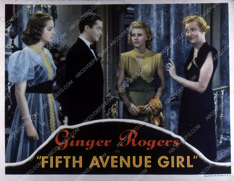 Ginger Rogers Verree Teasdale Kathryn Adams film Fifth Avenue Girl 35m-10705