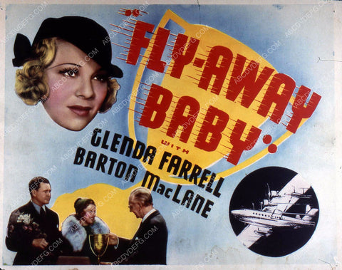 Glenda Farrell Barton MacLane film Fly Away Baby 35m-10716