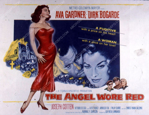 Ava Gardner Dirk Bogarde film The Angel Wore Red 35m-10724